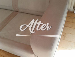 after upholstery cleaning